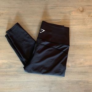 Gymshark Mesh Panel Black Leggings